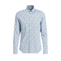 WE Fashion tall fit overhemd met all over print bravo blue - thumbnail