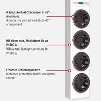 Brennenstuhl Hugo 19.500A Stekkerdoos met Overspanningsbeveiliging 4-voudig 2m H05VV-F 3G1,5 1150610324 - thumbnail