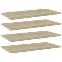 Wandschappen 4 st 60x30x1,5 cm spaanplaat sonoma eikenkleurig - thumbnail