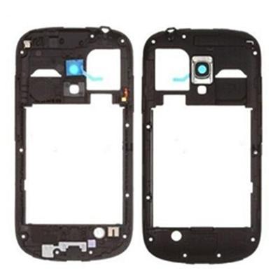 Midden Frame Bazel terug plaat huisvesting Camera Lens paneel voor Galaxy SIII mini / i8190(Black)