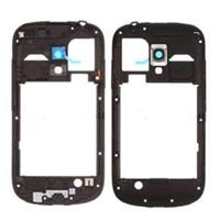 Midden Frame Bazel terug plaat huisvesting Camera Lens paneel voor Galaxy SIII mini / i8190(Black) - thumbnail