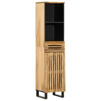 Dressoir 38x34x160 cm massief ruw mangohout - thumbnail