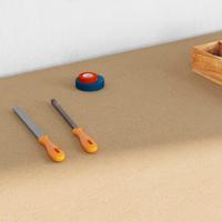 Werkbanken met lade Zwart 81 x 41 x 145 cm Bewerkt hout - thumbnail