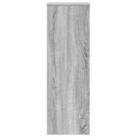 Plantenstandaards 2 st 33x33x100 cm bewerkt hout grijs sonoma - thumbnail