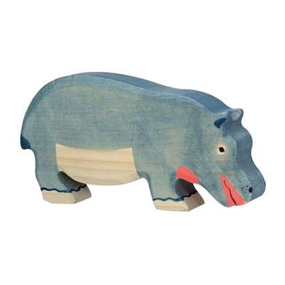 Holztiger houten nijlpaard