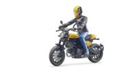 Bruder Bworld scrambler ducati met speelfiguur - thumbnail