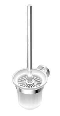 Ideal Standard Iom closetborstelgarnituur wandmodel met glazen kom mat chroom a9119aa