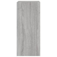 Tv-wandmeubel met LED-verlichting 30,5x35x70 cm grijs sonoma - thumbnail