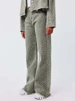 Project x Paris Gritty Jeans Dames Groen - Maat M - Kleur: Groen | Soccerfanshop - thumbnail