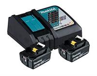 Makita accessoires starterset - 2x accu bl1850b 18v 5,0ah + dc18rc acculader 197570-9 - thumbnail