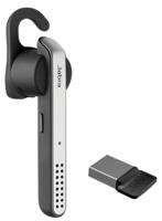 Jabra Stealth UC MS Bluetooth mono-headset voor PC/mobiele telefoon, ruisonderdrukking, spraakbediening, multimedia/muziek/GPS-streaming, Skype for Business-gecertificeerd, antraciet/zilver - thumbnail