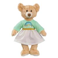 Heless Knuffel pluche teddy rainbow, 32cm - thumbnail