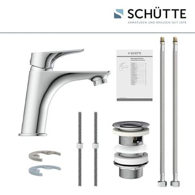SCHÜTTE wastafelmengkraan boston chroomkleurig