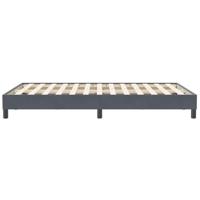Boxspring zonder matras fluweel donkergrijs 120x210 cm - thumbnail
