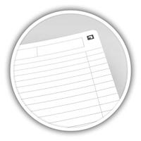 Collegeblok Oxford Office Essentials A4+ lijn 4-gaats 180 pagina&apos;s 80gr assorti | 5 stuks - thumbnail