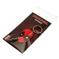 Marvel Comics Rubber Keychain Deadpool Face 6 cm - thumbnail