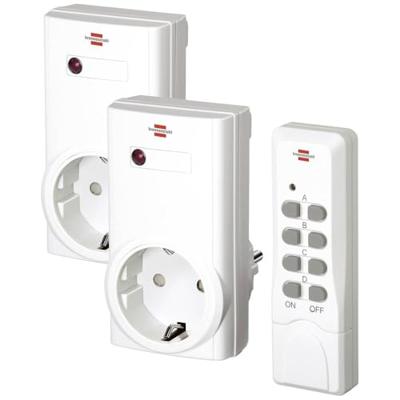 Brennenstuhl Brennenstuhl 1507150, Kabellos, 433,92 MHz, Indoor, Weiß, IP20, 150 mm 1507150 Stopcontactset FSK 433 MHz 2-voudig Thuis 1000 W Brennenstuhl Brennenstuhl 1507150, Kabellos, 433,92 MHz, Indoor, Weiß, IP20, 150 mm 1507150 Stopcontactset FSK 433 MHz 2-voudig Thuis 1000 W