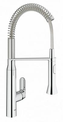 Grohe K7 Keukenkraan Medium Met Professionele Handdouche Auto Met Omschakeling Douchestraal Naar Mousseur Chroom