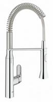 Grohe K7 Keukenkraan Medium Met Professionele Handdouche Auto Met Omschakeling Douchestraal Naar Mousseur Chroom - thumbnail