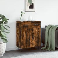 Dressoir 69,5x34x90 cm bewerkt hout gerookt eikenkleurig - thumbnail