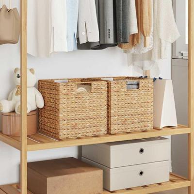 Opslagmanden 2 pcs Naturel 35 x 25 x 17 cm Waterhyacint Opslagmanden 2 pcs Naturel 35 x 25 x 17 cm Waterhyacint