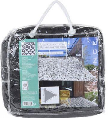 Schaduwdoek- driehoek 360x360x360 - antistorm Schaduwdoek- driehoek 360x360x360 - antistorm