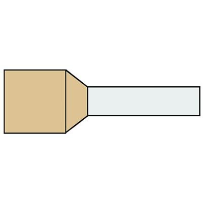 Geïsoleerde Adereindhuls 35,00qmm beige penlengte = 16mm