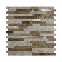 Mozaïek Isodeco Steenstrip Zelfklevend 29.2x29.7 cm Koper Isodeco - thumbnail