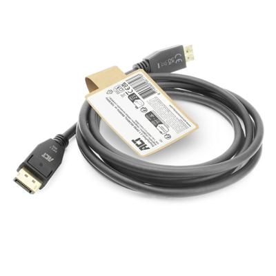 ACT AK4081 DisplayPort 2.1 kabel 4K @ 240Hz | 8K @ 60Hz | 10K @ 30Hz | | DP80 | UHBR20 | 1 meter