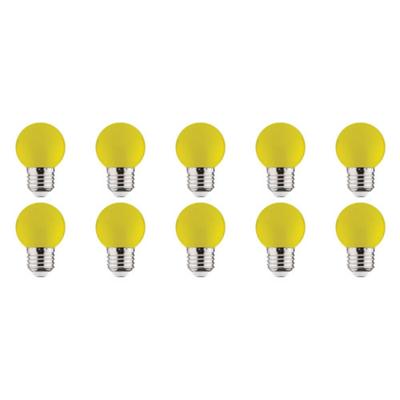 Voordeelpak 10x LED Lamp E27 - Kozolux Romba - Geel Gekleurd - 1W