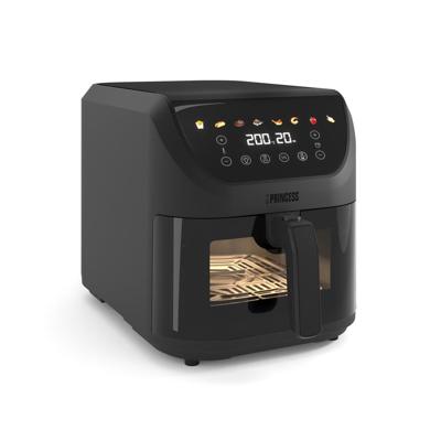 Princess 01.182476.01.001 Airfryer 8 l 2000 W BPA-vrij, Anti-aanbaklaag, Digitale timer Zwart