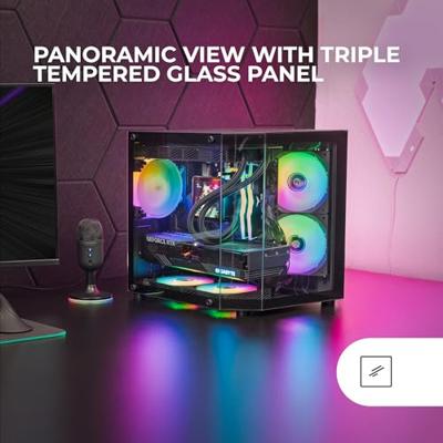 Mars Gaming MC-3TLITE Mini Tower Zwart Mars Gaming MC-3TLITE Mini Tower Zwart