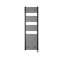Electrische Wifi Radiator Sanicare HPW Carini 172x60 cm Zwart Met Thermostaat Zilver Rechtsonder - thumbnail