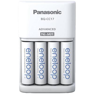 Panasonic Advanced BQ-CC17 + 4x eneloop AA Batterijlader NiMH AAA (potlood), AA (penlite) Panasonic Advanced BQ-CC17 + 4x eneloop AA Batterijlader NiMH AAA (potlood), AA (penlite)