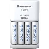 Panasonic Advanced BQ-CC17 + 4x eneloop AA Batterijlader NiMH AAA (potlood), AA (penlite) - thumbnail
