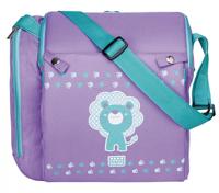 Saro verzorgingstas met zitverhoger paars 34 x 30 x 16 cm - thumbnail