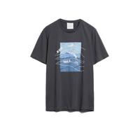 ARMEDANGELS T-shirt van biologisch katoen antraciet - thumbnail