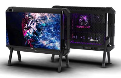 eBlaztr PC-case desktop behuizing (Zwart (mat))