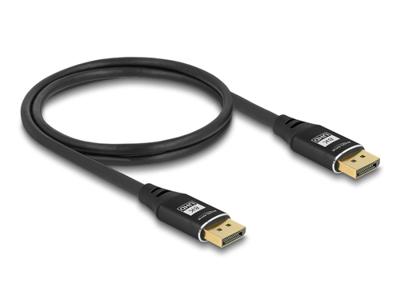 Delock 80622 DisplayPort-kabel DisplayPort Aansluitkabel DisplayPort-stekker 3 m Zwart 8K UHD, Vergulde steekcontacten, Afgeschermd (drievoudig)