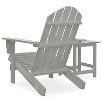 Tuinstoel Adirondack met tafel massief vurenhout grijs - thumbnail