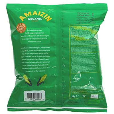 Amaizin Tortilla chips natural bio 75 Gram