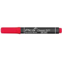 Pica 521/40 Perm. Marker 2-6mm beitel rood,10st. - thumbnail