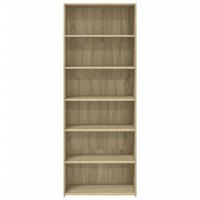 Hoge kast 70x41x185 cm bewerkt hout sonoma eikenkleurig - thumbnail