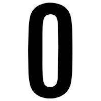 RZB 99222.003.0 Huisnummerbord Zwart - thumbnail