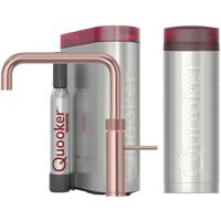 Quooker Fusion Square Keukenkraan Set - Kokend Warm- en Koud Water - Rosé Koper - Inclusief PRO3 Reservoir & CUBE - Direct Gekoeld Bruisend Water - thumbnail