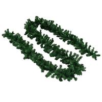 VidaXL Kerstslingers 4 st 270 cm pvc groen - thumbnail