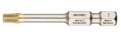 Rotec IMPACT Schroefbit T 10 | L=50 | E6.3 | DIAMOND | 2 stuks - 817.23102