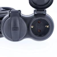 AS Schwabe 60662 Stopcontactsplitter Zwart - thumbnail