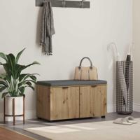 Halbank met kussen met opslag Artisan Eiken 80 x 38 x 46 cm - thumbnail