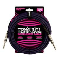 Ernie Ball 6395 braided instrument cable paars 5.5m - thumbnail